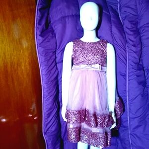 Sparkling Pink Sequin Dress